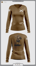 B BRTY 119th FA 54771555 Women's Long Sleeve V-neck Shirt - 1