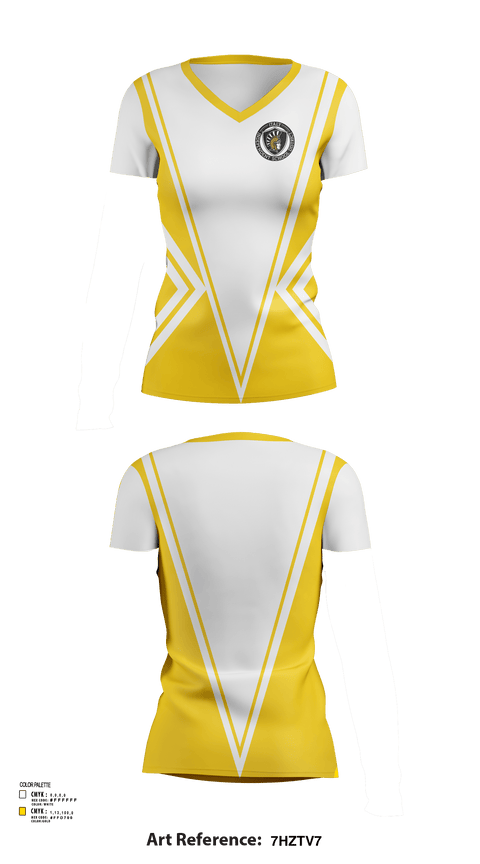 Womens Short Sleeve Vneck Shirt, Italy High School Cheer, Cheer, Teamtime, Team time, sublimation, custom sports apparel, team uniforms, spirit wear, spiritwear, sports uniforms, custom shirts, team store, custom team store, fundraiser sports, apparel fundraiser