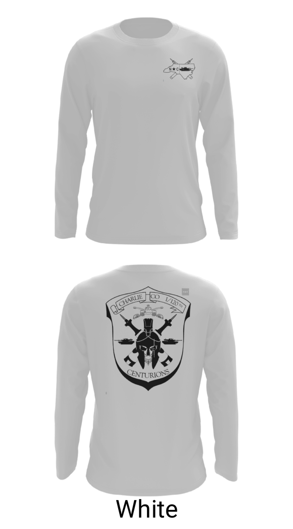 Long Sleeve Performance Shirt, Charlie Co 1/120th, Army, Teamtime, Team time, sublimation, custom sports apparel, team uniforms, spirit wear, spiritwear, sports uniforms, custom shirts, team store, custom team store, fundraiser sports, apparel fundraiser