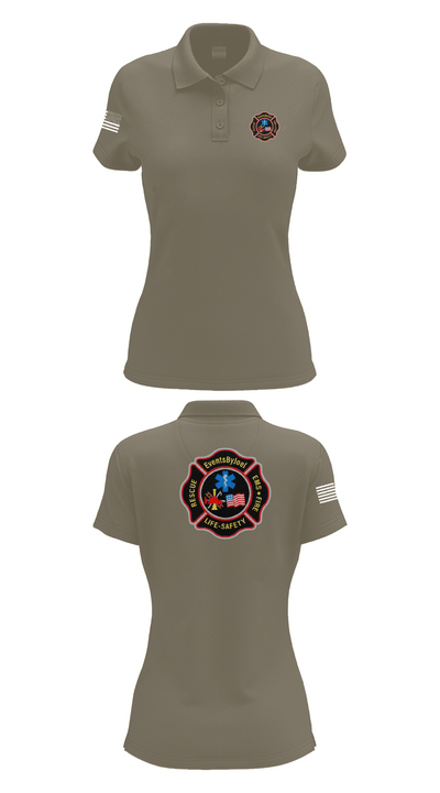 EventsByJoel 45028039 Women's Short Sleeve Performance Polo with Pen Pocket On Sleeve  - 75