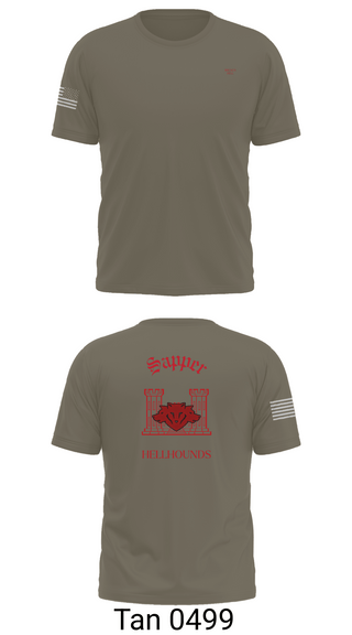 Short Sleeve Performance Shirt, 811th EN CO, , Teamtime, Team time, sublimation, custom sports apparel, team uniforms, spirit wear, spiritwear, sports uniforms, custom shirts, team store, custom team store, fundraiser sports, apparel fundraiser