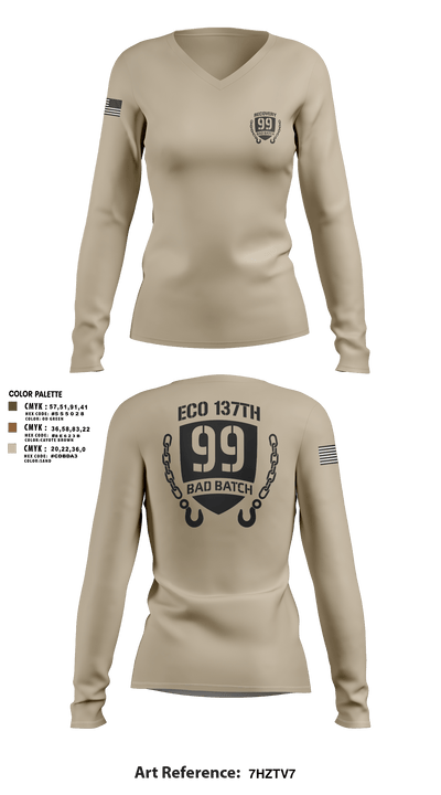 undefined Women's Long Sleeve V-neck Shirt - 10