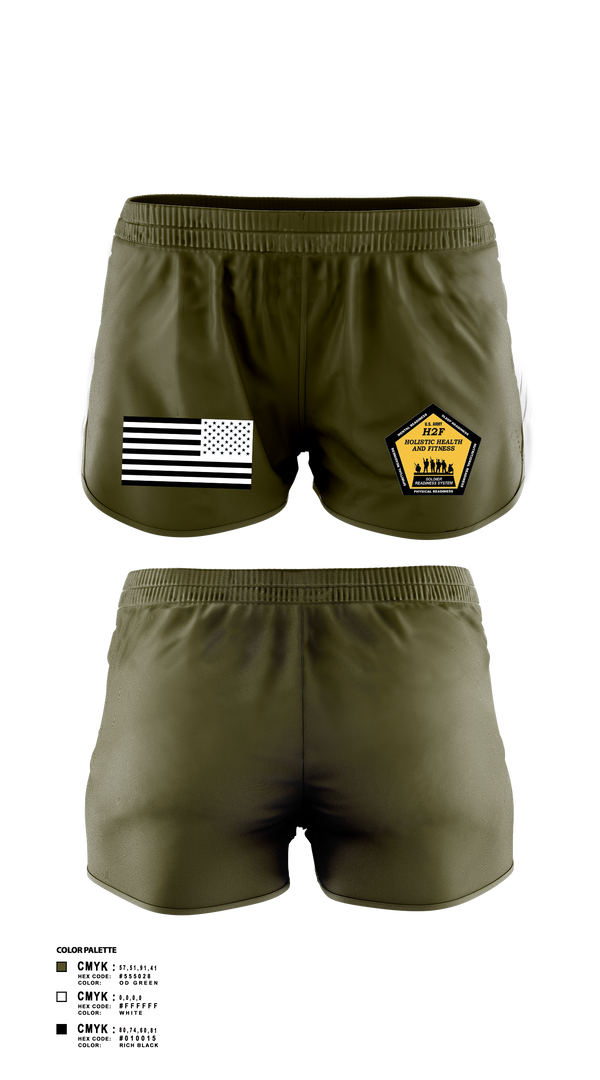 Womens Shorts, Phoenix H2F, Army, Teamtime, Team time, sublimation, custom sports apparel, team uniforms, spirit wear, spiritwear, sports uniforms, custom shirts, team store, custom team store, fundraiser sports, apparel fundraiser