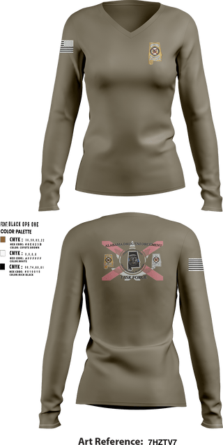 Womens Long Sleeve Vneck Shirt, Narco Nook, Police, Teamtime, Team time, sublimation, custom sports apparel, team uniforms, spirit wear, spiritwear, sports uniforms, custom shirts, team store, custom team store, fundraiser sports, apparel fundraiser