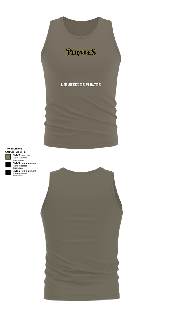 Tank Top, Los Angeles Pirates, Softball, Teamtime, Team time, sublimation, custom sports apparel, team uniforms, spirit wear, spiritwear, sports uniforms, custom shirts, team store, custom team store, fundraiser sports, apparel fundraiser