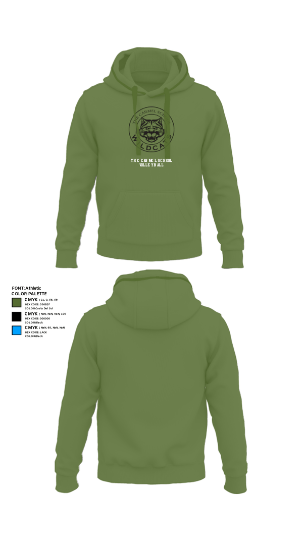Hoodie, The Carmel School Volleyball, Women's Volleyball, Teamtime, Team time, sublimation, custom sports apparel, team uniforms, spirit wear, spiritwear, sports uniforms, custom shirts, team store, custom team store, fundraiser sports, apparel fundraiser