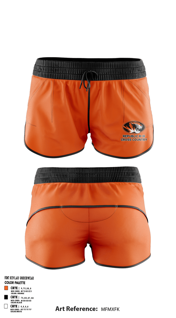 Track Shorts, Republic R-III High School Cross Country, Cross Country, Teamtime, Team time, sublimation, custom sports apparel, team uniforms, spirit wear, spiritwear, sports uniforms, custom shirts, team store, custom team store, fundraiser sports, apparel fundraiser