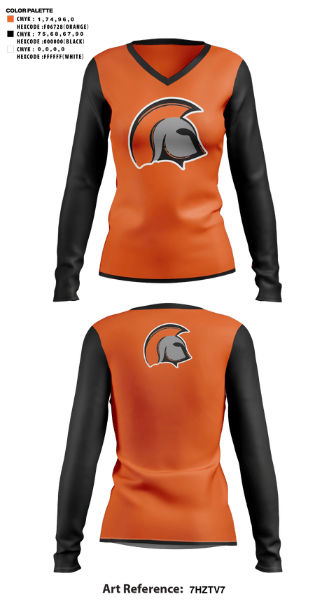 Womens Long Sleeve Vneck Shirt, Gonzales High School Cheer, Cheer, Teamtime, Team time, sublimation, custom sports apparel, team uniforms, spirit wear, spiritwear, sports uniforms, custom shirts, team store, custom team store, fundraiser sports, apparel fundraiser