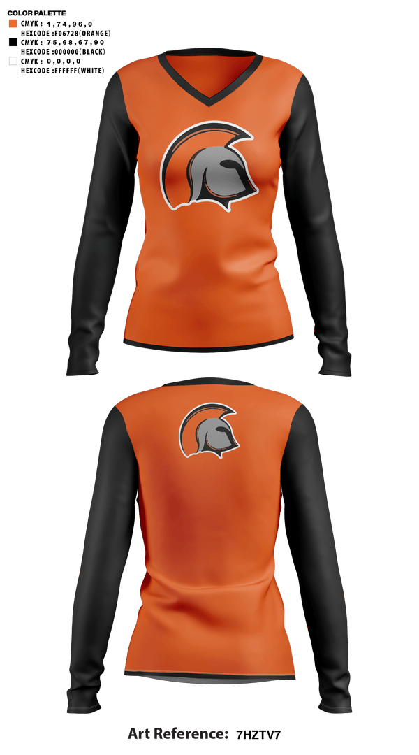 Womens Long Sleeve Vneck Shirt, Gonzales High School Cheer, Cheer, Teamtime, Team time, sublimation, custom sports apparel, team uniforms, spirit wear, spiritwear, sports uniforms, custom shirts, team store, custom team store, fundraiser sports, apparel fundraiser