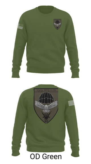 Crew Neck Sweatshirt, 8.FschJgRgt 26, Army, Teamtime, Team time, sublimation, custom sports apparel, team uniforms, spirit wear, spiritwear, sports uniforms, custom shirts, team store, custom team store, fundraiser sports, apparel fundraiser