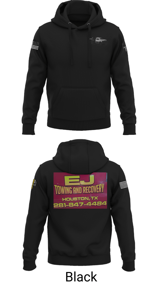 Hoodie, EJ TOWING AND RECOVERY, , Teamtime, Team time, sublimation, custom sports apparel, team uniforms, spirit wear, spiritwear, sports uniforms, custom shirts, team store, custom team store, fundraiser sports, apparel fundraiser