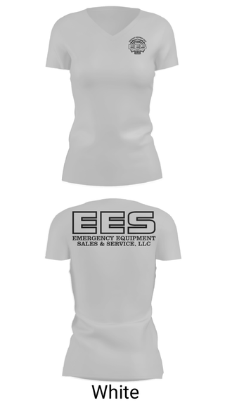 Women's Short Sleeve Vneck Shirt, Emergency Equipment Sales & Service, , Teamtime, Team time, sublimation, custom sports apparel, team uniforms, spirit wear, spiritwear, sports uniforms, custom shirts, team store, custom team store, fundraiser sports, apparel fundraiser