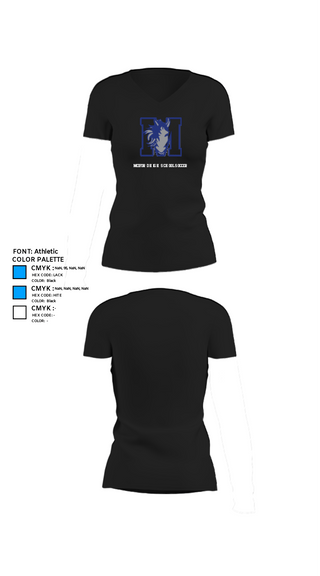 Womens Short Sleeve Vneck Shirt, Medford High School Soccer, Men's Soccer, Teamtime, Team time, sublimation, custom sports apparel, team uniforms, spirit wear, spiritwear, sports uniforms, custom shirts, team store, custom team store, fundraiser sports, apparel fundraiser