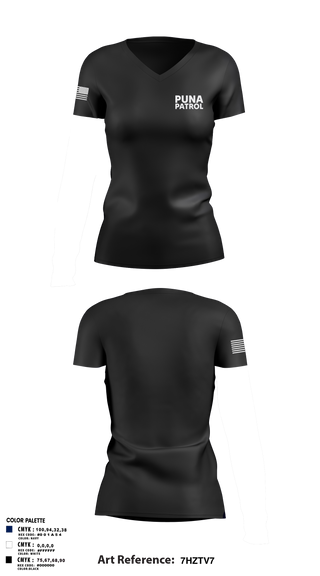 Womens Short Sleeve Vneck Shirt, Puna Patrol, , Teamtime, Team time, sublimation, custom sports apparel, team uniforms, spirit wear, spiritwear, sports uniforms, custom shirts, team store, custom team store, fundraiser sports, apparel fundraiser