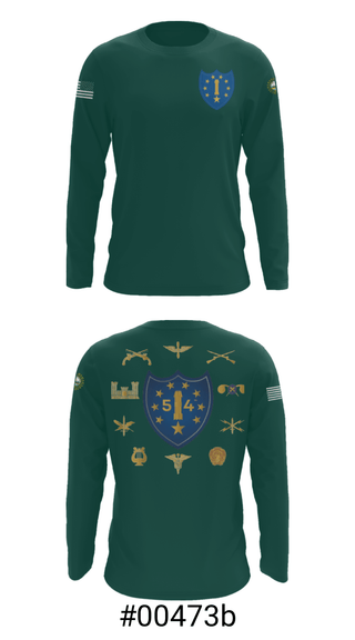 Long Sleeve Performance Shirt, 54th Troop Command, National Guard, Teamtime, Team time, sublimation, custom sports apparel, team uniforms, spirit wear, spiritwear, sports uniforms, custom shirts, team store, custom team store, fundraiser sports, apparel fundraiser