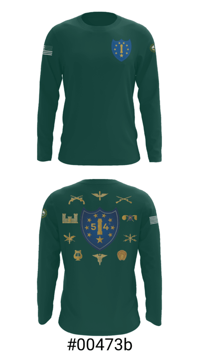 54th Troop Command 65644281 Long Sleeve Performance Shirt - 24