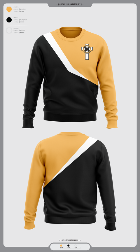 Crew Neck Sweatshirt, Montini Catholic School, Spirit Store, Teamtime, Team time, sublimation, custom sports apparel, team uniforms, spirit wear, spiritwear, sports uniforms, custom shirts, team store, custom team store, fundraiser sports, apparel fundraiser