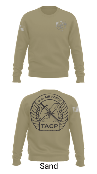 Crew Neck Sweatshirt, 18th Air Support Operations Group, Air Force, Teamtime, Team time, sublimation, custom sports apparel, team uniforms, spirit wear, spiritwear, sports uniforms, custom shirts, team store, custom team store, fundraiser sports, apparel fundraiser
