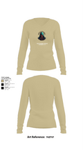 2nd Platoon Charlie Battery 5-4 81047284 Women's Long Sleeve V-neck Shirt - 82