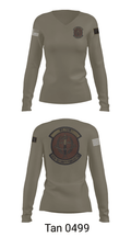 153 SFS 68051752 Women's Long Sleeve V-neck Shirt - 43
