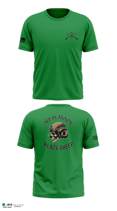 3rd PLT Black Sheep 32884167 Short Sleeve Performance Shirt - 83