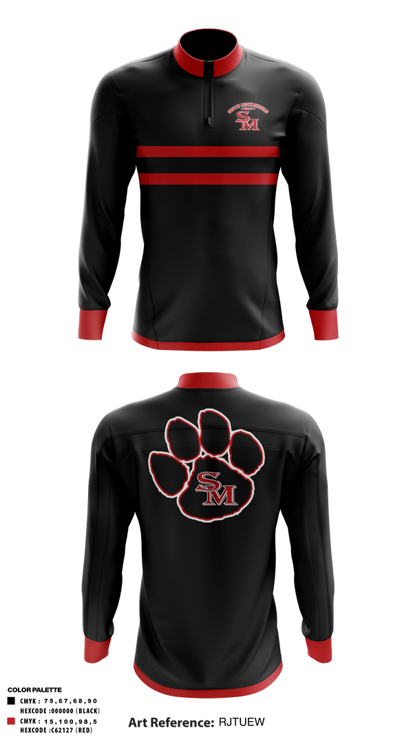 Quarter Zip Jacket, South Meck Girls Golf, Golf, Teamtime, Team time, sublimation, custom sports apparel, team uniforms, spirit wear, spiritwear, sports uniforms, custom shirts, team store, custom team store, fundraiser sports, apparel fundraiser