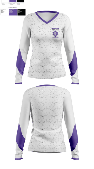Womens Long Sleeve Vneck Shirt, Legacy Cross Country, Cross Country, Teamtime, Team time, sublimation, custom sports apparel, team uniforms, spirit wear, spiritwear, sports uniforms, custom shirts, team store, custom team store, fundraiser sports, apparel fundraiser