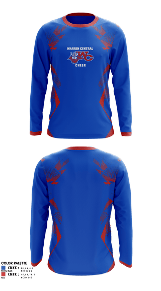 Long Sleeve Performance Shirt, Warren Central High School Cheer, Cheer, Teamtime, Team time, sublimation, custom sports apparel, team uniforms, spirit wear, spiritwear, sports uniforms, custom shirts, team store, custom team store, fundraiser sports, apparel fundraiser