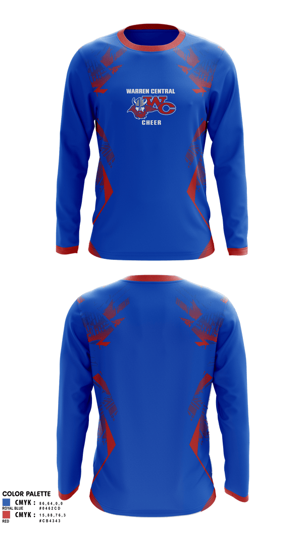 Long Sleeve Performance Shirt, Warren Central High School Cheer, Cheer, Teamtime, Team time, sublimation, custom sports apparel, team uniforms, spirit wear, spiritwear, sports uniforms, custom shirts, team store, custom team store, fundraiser sports, apparel fundraiser