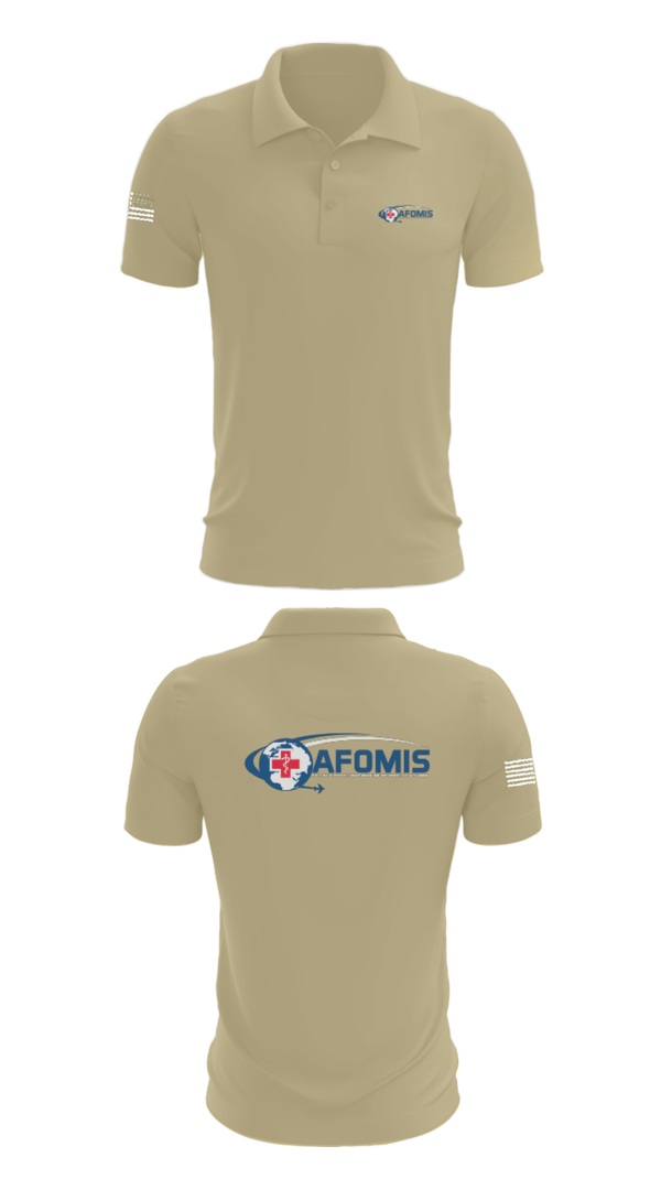 Short Sleeve Performance Polo, AFOMIS, Air Force, Teamtime, Team time, sublimation, custom sports apparel, team uniforms, spirit wear, spiritwear, sports uniforms, custom shirts, team store, custom team store, fundraiser sports, apparel fundraiser