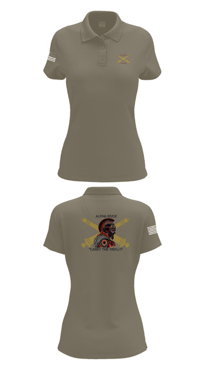 ALPHA ROCK 20137343 Women's Short Sleeve Performance Polo  - 75