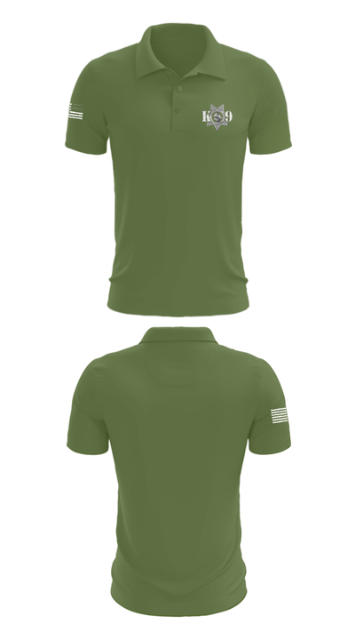 Fresno Police Department K9 Unit 39054818 Short Sleeve Performance Polo - 45