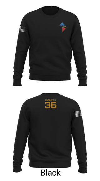 Crew Neck Sweatshirt, Rescue Engine 56DCFD RTC407, Fire Department, Teamtime, Team time, sublimation, custom sports apparel, team uniforms, spirit wear, spiritwear, sports uniforms, custom shirts, team store, custom team store, fundraiser sports, apparel fundraiser