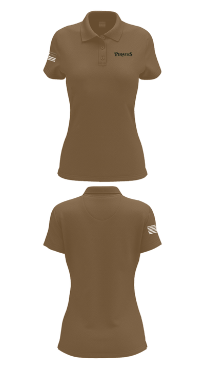 Los Angeles Pirates 34653306 Women's Short Sleeve Performance Polo  - 6