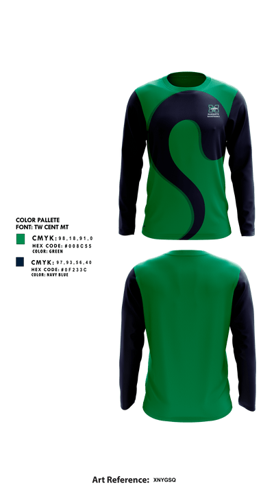 Marquette High School Basketball 44425832 Long Sleeve Performance Shirt - 1