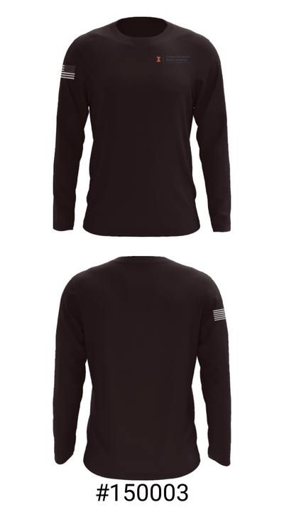 Chez Veterans Center 68396443 Long Sleeve Performance Shirt - 18