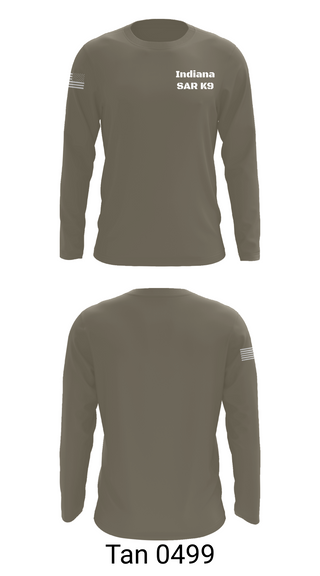 Long Sleeve Performance Shirt, Indiana SAR K9, , Teamtime, Team time, sublimation, custom sports apparel, team uniforms, spirit wear, spiritwear, sports uniforms, custom shirts, team store, custom team store, fundraiser sports, apparel fundraiser