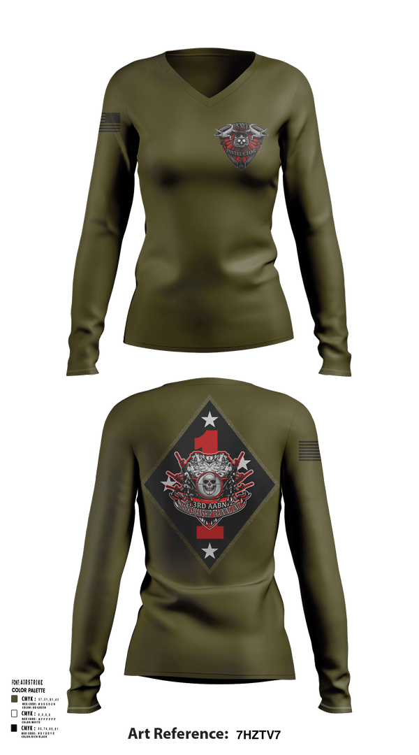Womens Long Sleeve Vneck Shirt, 3rd AABN MTU, Marines, Teamtime, Team time, sublimation, custom sports apparel, team uniforms, spirit wear, spiritwear, sports uniforms, custom shirts, team store, custom team store, fundraiser sports, apparel fundraiser