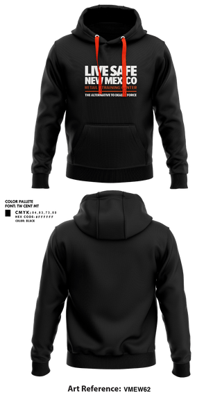 Hoodie, Live Safe New Mexico, , Teamtime, Team time, sublimation, custom sports apparel, team uniforms, spirit wear, spiritwear, sports uniforms, custom shirts, team store, custom team store, fundraiser sports, apparel fundraiser