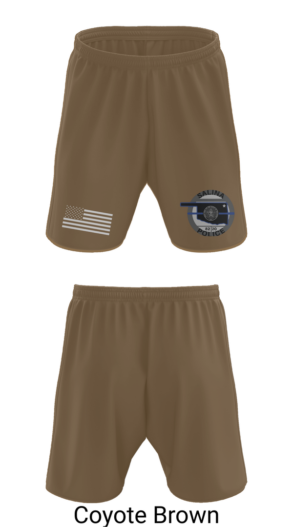 Athletic Shorts With Pockets, Salina Police Department, Police, Teamtime, Team time, sublimation, custom sports apparel, team uniforms, spirit wear, spiritwear, sports uniforms, custom shirts, team store, custom team store, fundraiser sports, apparel fundraiser