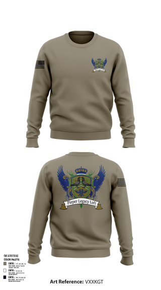 Crew Neck Sweatshirt, Pieper Legacy Loft, , Teamtime, Team time, sublimation, custom sports apparel, team uniforms, spirit wear, spiritwear, sports uniforms, custom shirts, team store, custom team store, fundraiser sports, apparel fundraiser