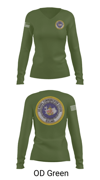 Women's Long Sleeve Vneck Shirt, NAVCOMSTA Iceland, , Teamtime, Team time, sublimation, custom sports apparel, team uniforms, spirit wear, spiritwear, sports uniforms, custom shirts, team store, custom team store, fundraiser sports, apparel fundraiser