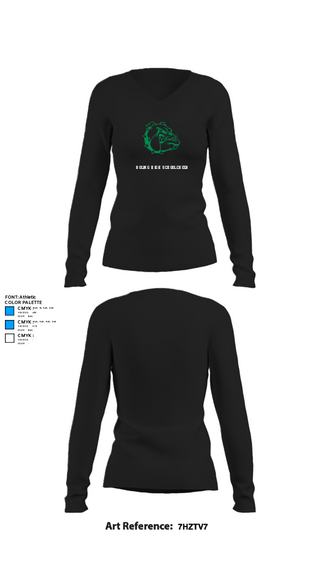 Womens Long Sleeve Vneck Shirt, Boling High School Cheer, Cheer, Teamtime, Team time, sublimation, custom sports apparel, team uniforms, spirit wear, spiritwear, sports uniforms, custom shirts, team store, custom team store, fundraiser sports, apparel fundraiser