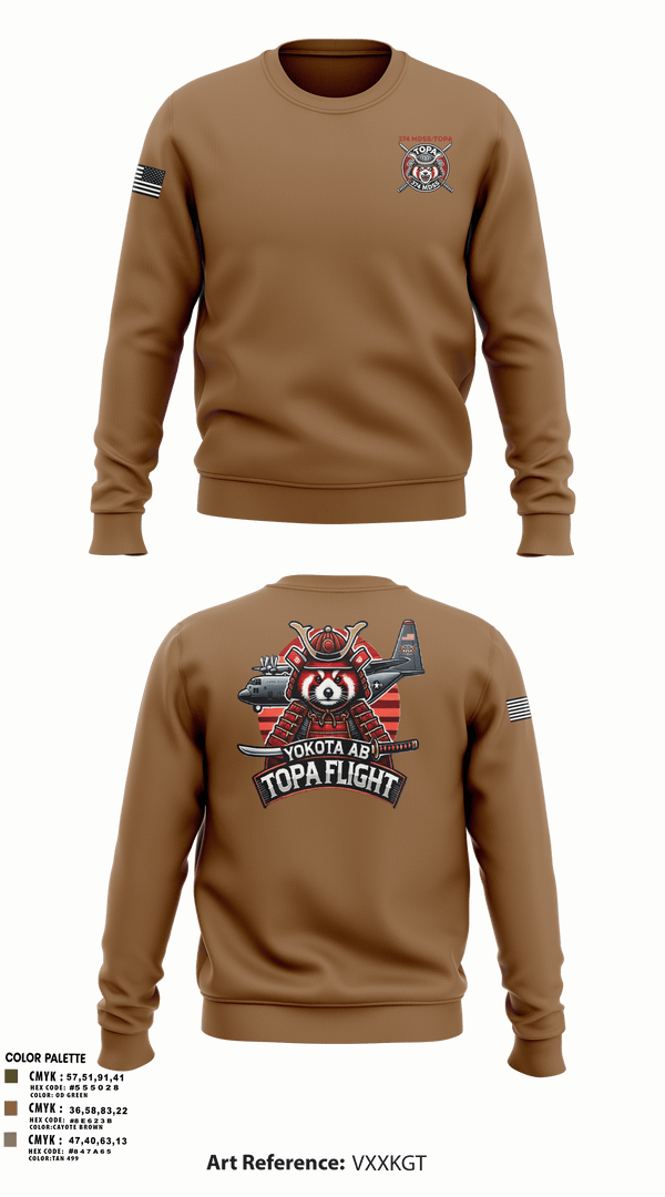 Crew Neck Sweatshirt, 374 MDSS/TOPA, Air Force, Teamtime, Team time, sublimation, custom sports apparel, team uniforms, spirit wear, spiritwear, sports uniforms, custom shirts, team store, custom team store, fundraiser sports, apparel fundraiser