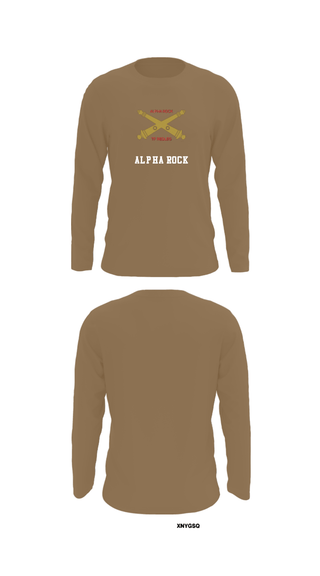 Long Sleeve Performance Shirt, ALPHA ROCK, Army, Teamtime, Team time, sublimation, custom sports apparel, team uniforms, spirit wear, spiritwear, sports uniforms, custom shirts, team store, custom team store, fundraiser sports, apparel fundraiser