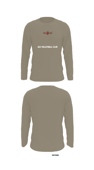 Long Sleeve Performance Shirt, ACE Volleyball Club, Men's Volleyball, Teamtime, Team time, sublimation, custom sports apparel, team uniforms, spirit wear, spiritwear, sports uniforms, custom shirts, team store, custom team store, fundraiser sports, apparel fundraiser