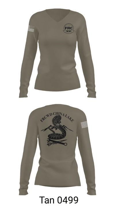 FRCW Det China Lake 77874179 Women's Long Sleeve V-neck Shirt - 43