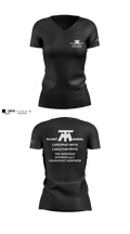 MT ELECTRICAL SERVICES 57123900 Women's Short Sleeve V-neck Shirt - 2