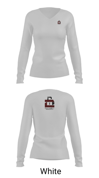 Womens Long Sleeve Vneck Shirt, CalledOut Security, , Teamtime, Team time, sublimation, custom sports apparel, team uniforms, spirit wear, spiritwear, sports uniforms, custom shirts, team store, custom team store, fundraiser sports, apparel fundraiser