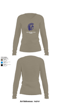 Southeast Spartans 7835642 Women's Long Sleeve V-neck Shirt - 25